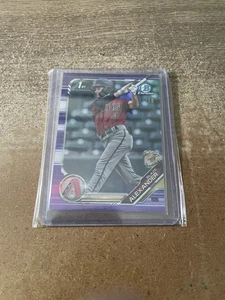 Blaze Alexander 2019 1st Bowman Chrome #BCP-53 PURPLE REFRACTOR #’D /250 RC - Picture 1 of 2