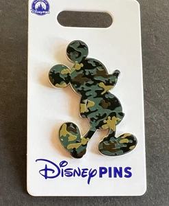 Veterans Day 2025 - Camouflage Mickey Silhouette - Disney Pin 178582 - Picture 1 of 4