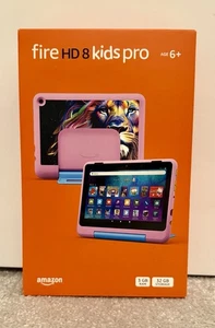 Amazon Fire HD 8 Kids Pro Tablet (New Gen) 8 Inch 32GB ages 6-12 Jungle Cat NEW✅ - Picture 1 of 4
