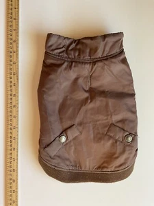 Pet Dog Clothes Medium Brown Vest Jacket Warm Coat *FREE SHIP - Picture 1 of 2