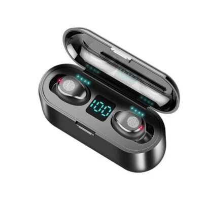 Bluetooth 5.0 Headset TWS Wireless Earphones Earbuds Stereo Headphones Ear Hook - Image 1 of 3
