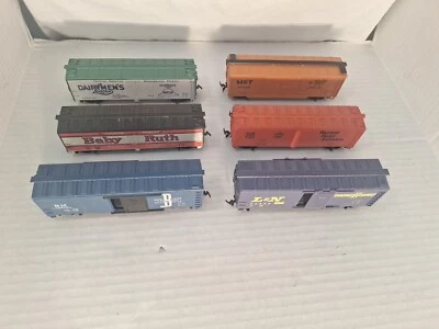 6pc Vintage HO / LIFE-LIKE / TYCO BOX CAR / CARGO / FREIGHT - Image 1 of 4