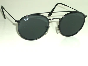 Ray ban RB3647-N 002/R5 51 22 145 Azulado Gris Cristal Redondo Aviador Sol - Imagen 1 de 11