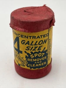 Vintage Gold Crown Concentrated Spot Remover And Cleaner Paper Can Jefferson, Ia - Picture 1 of 8