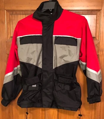 Tour Master VTG Motorcycle Riding Jacket Men  size XS Black Red full zip  - Image 1 of 4