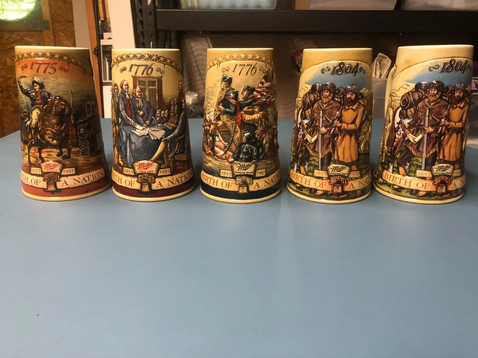 Miller Birth of a Nation Series First in Series Beer Mug 7" Tall #41599