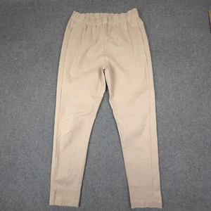 Jac + Jack Pants Womenx 8 Beige Elastic Waist straight casual jogger Size 8 - Picture 1 of 10