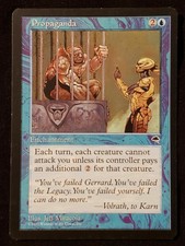Magic The Gathering - Propaganda Tempest Uncommon MTG LP/MP