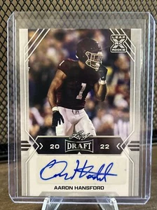 Aaron Hansford 2022 Leaf Draft Football Rookie Auto #BA-AH1 - Picture 1 of 2