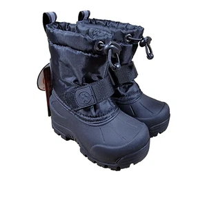 Northside 3M Thinsulate Kinder Warm Wander Schwarz Stiefel Schnee Wasserdicht Gr. 5 200g - Bild 1 von 6