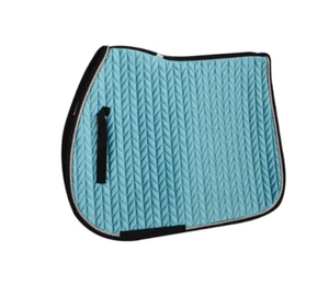 Ovation Neo Dressage Saddle Pad Full Size Sky Blue NEW Equestrian Riding  - Picture 1 of 5