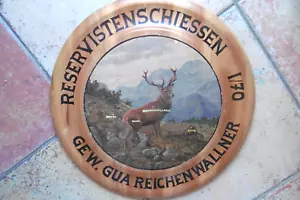 alte Schützenscheibe Jagd Hirsch von 1970 - Bild 1 von 1