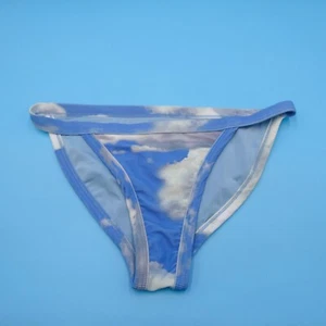 Beach Riot Large Blue Ribbed Clouds Sky Brazilian Bikini Bottom Swimwear Beach - Picture 1 of 8