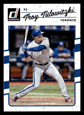 Troy Tulowitzki 2017 Donruss #169 Toronto Blue Jays Baseball Card MLB - Image 1 of 2