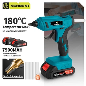 Heißklebepistole Akku Klebepistole mit 10 Klebesticks 11mm für DIY Klebestifte - Bild 1 von 10