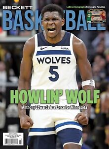 New MARCH 2024 Beckett BASKETBALL CARD PRICE GUIDE Magazine w/ ANTHONY EDWARDS
