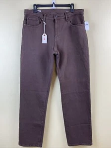 Jeans uomo denim dritto Gap nuovi - marrone lavato - 34 x 32 nuovi con etichetta Gapflex - Foto 1 di 14