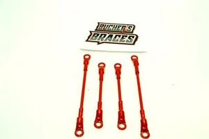 Bucher's Braces for SC Mod, SC Late Model & Mudboss Bodies Red - Picture 1 of 2