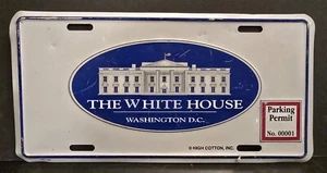 La Casa Blanca Washington DC Aluminio Novedad Coche Matrícula Permiso de Estacionamiento - Imagen 1 de 2