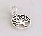 Real Solid 925 Sterling Silver Small Tiny Tree Of Life Charm Pendant + Gift Box