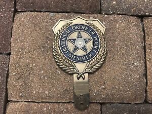 Vintage FOP Fraternal Order of Police Member Gold Shield Collector Purposes Only