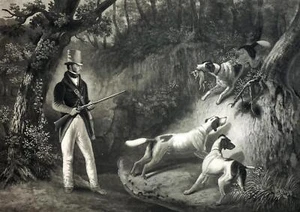 JAGD - Hasenjagd - Mezzotinto / Schabkunst um 1830 - Picture 1 of 2