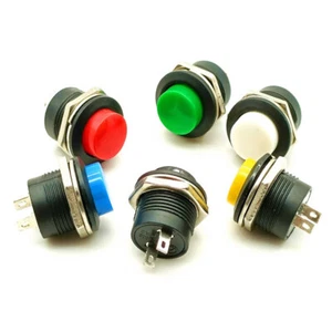 Push Button Switch Momentary Switch Round Switch On/Off Electrical Equipme и - Picture 1 of 13