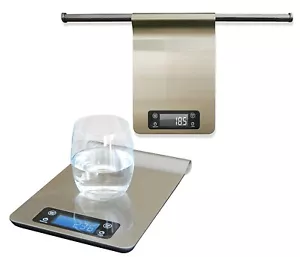 5 kg Digitale Küchenwaage Edelstahl Lebensmittelwaage Timer Countdown Thermometer - Bild 1 von 10