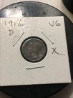 1916+D+-+Mercury+Dime+VG+%2F+toning++