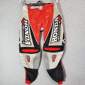 VINTAGE Fox Racing x Honda Men Motorcycle Pants 32 Professional Team Issue READ - Picture 1 of 12
