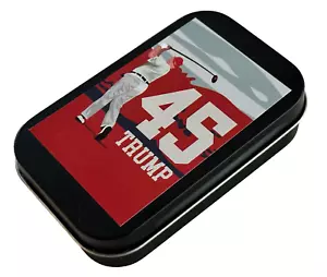 Trump ...Golf Ball Marker Gift Tin with 4 MAGA Tees - Picture 1 of 3
