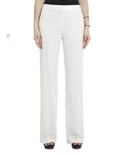 Neu ohne Etikett Max Azria Vincent weiße Hose weites gerades Bein Größe S – 138 $ - Bild 1 von 2