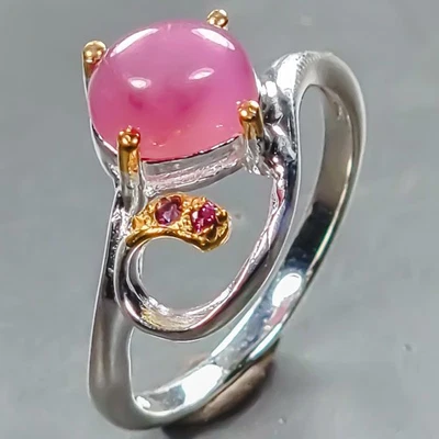 Handmade Ruby Ring 925 Sterling Silver Size 7 /R442341 - Image 1 of 4