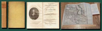 1801 von Zach's CORRESPONDENZ-Astronomy/First Asteroid/Foldout Map of Persia/VG+ Foto 1 de 4