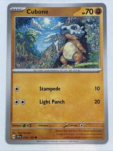 Pokémon TCG Journey Together Cubone 076/159 NM - Picture 1 of 2