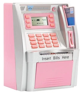 2024 Upgraded ATM Piggy Bank for Real Money for Kids Adults with Debit Card,P... - Picture 1 of 6