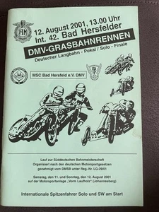 Programmheft Speedway Grasbahn Bad Hersfeld 2001 Rennprogramm - Bild 1 von 1