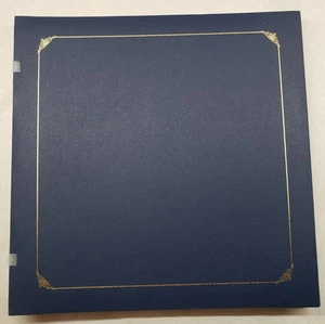 NEW OLD STOCK Creative Memories 12"x12" Navy Scrapbook Album with 10 White Pages - Picture 1 of 8