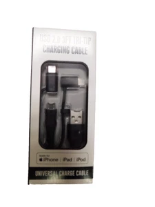 USB 2.0 3FT TRI-TIP UNIVERSAL CHARGING CABLE - Picture 1 of 2