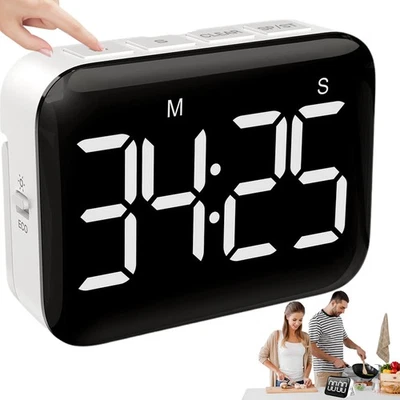 Küchen Timer Digital mit LCD Display Magnet Countdown Alarm Stoppuhr vielseitig - Bild 1 von 4