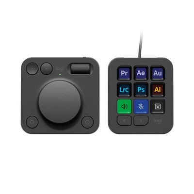 Logitech - MX Creative Console Programmable Keypad with 9 Customizable Keys &... - Image 1 of 4