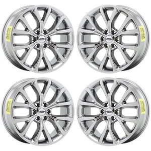 22" Ford Expedition Bright Chrome wheels rims Factory OEM set 10145 EXCHANGE - Picture 1 of 8