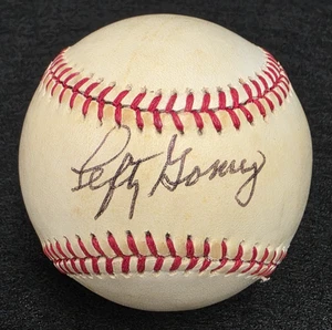 LEFTY GOMEZ Signed Official Baseball-HALL OF FAME-NEW YORK YANKEES-JSA - Picture 1 of 10