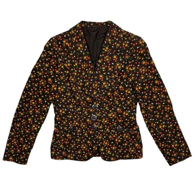 Blazer floral vintage de pana francesa Foto 1 de 4