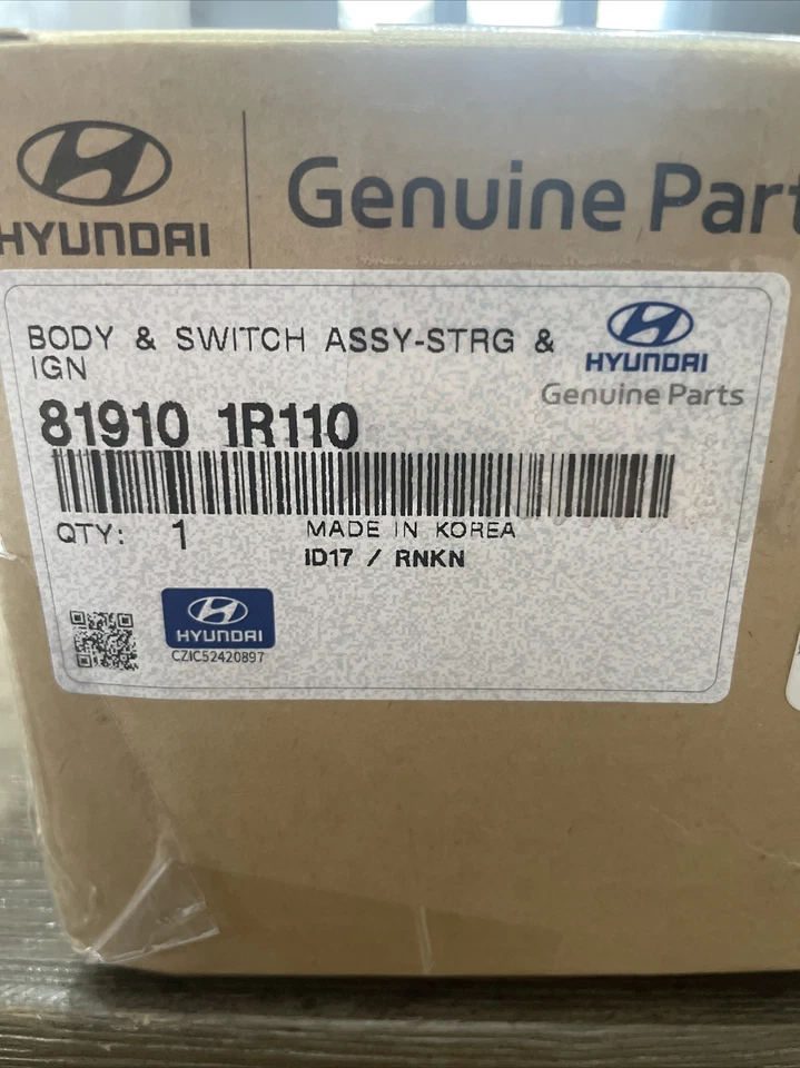 OEM HYUNDAI KIA BLOQUEO DE ENCENDIDO MONTAJE CARCASA NUEVO OEM 81910-1R110 Foto 1 de 2