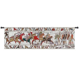 William Morris Holy Grail Wall Jacquard Tapestry The Achievement II,28"x77", US - Picture 1 of 7