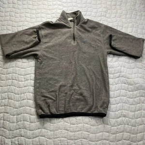 Nike Sweater Kids Medium Gray Pullover Fleece Quarter Zip Long Sleeve Outdoors - Picture 1 of 12