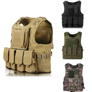 Military Fan Tactical Vest With Bulletproof Clothing Hanging On The Chest Gift - Picture 1 of 28