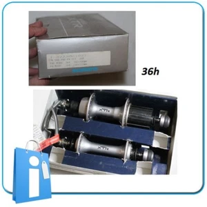 NOS Ensemble Couple Moyeu Vtt Shimano XTR M900 FH-M900 HB-M900 36 Œillet Quick R - Picture 1 of 10