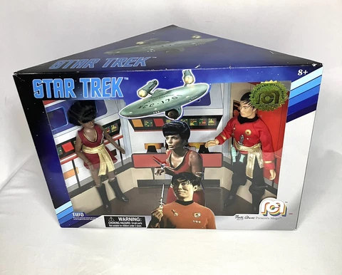 2018 MEGO Marty Abrams Mirror Universe~ STAR TREK  Classic 8" SULU & UHURA Cover
